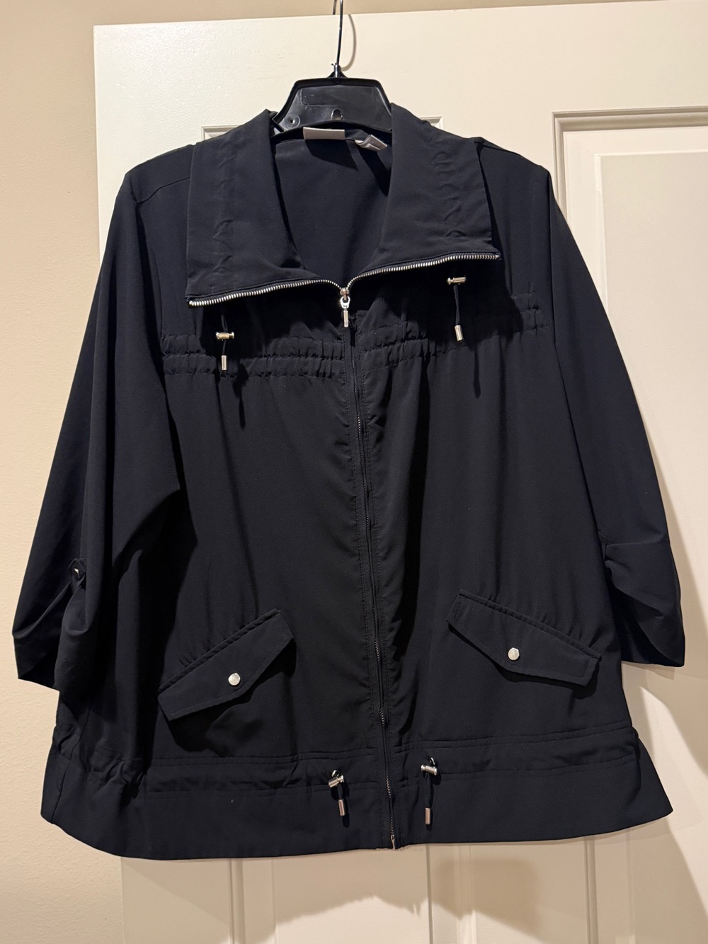 Women’s Zenergy by Chico’s Black Zip-Front Lightweight Jacket